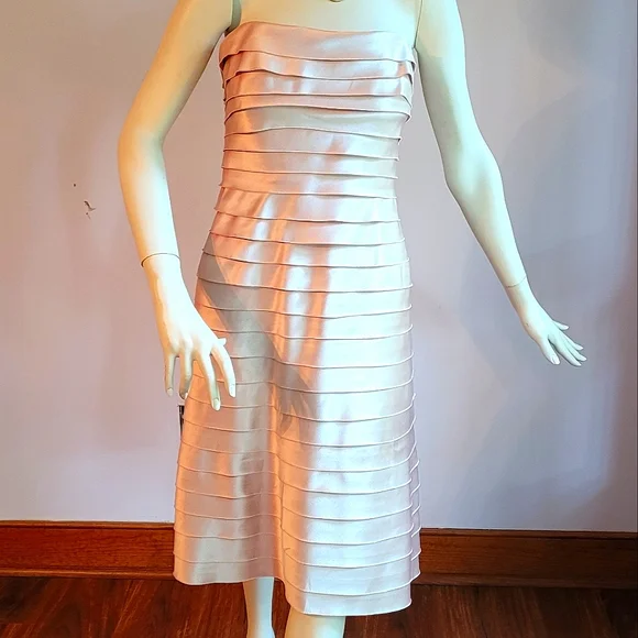 sachin and babi light blue dress Ladivine C161 Embellished Evening Gown with Leg Slit Champagne / 16